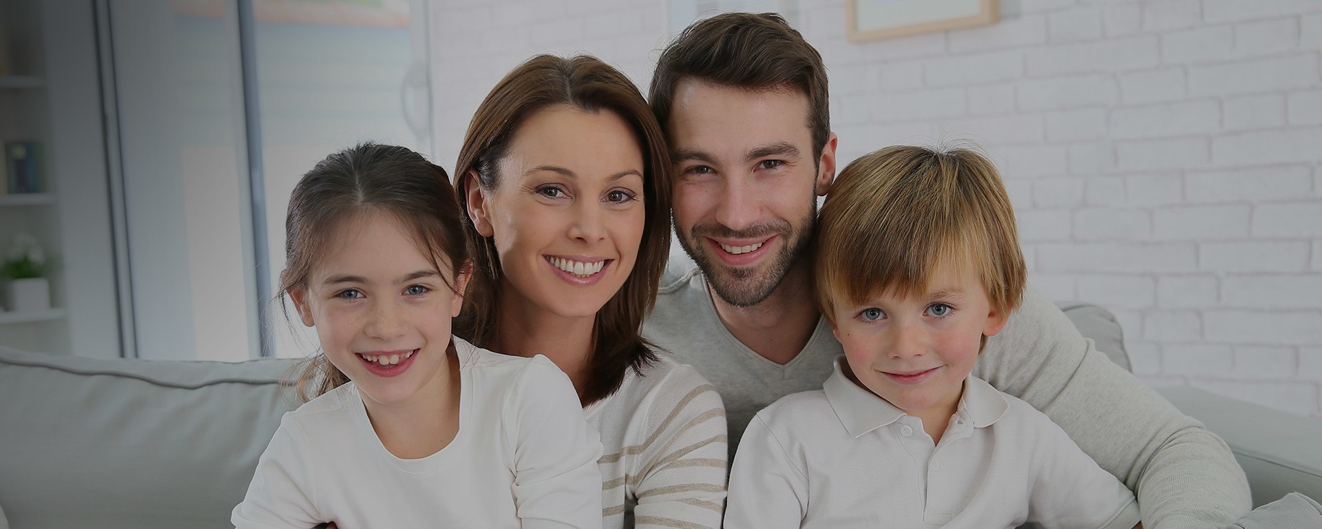Happy family with healthy smiles